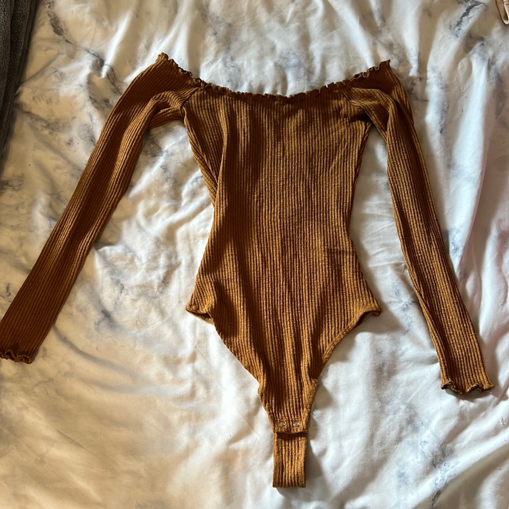 Off the shoulder body suit